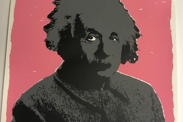 Einstein screenprint Stender