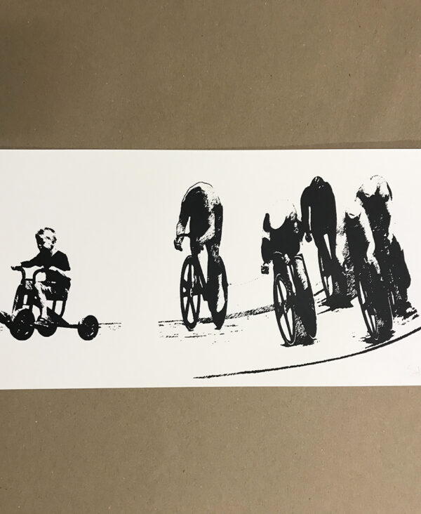 Pursuit cycling print