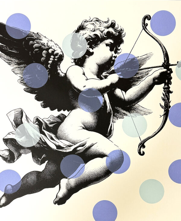 Burst Your Bubble (Duo Blue) - Signed 1 of 1 Screen print